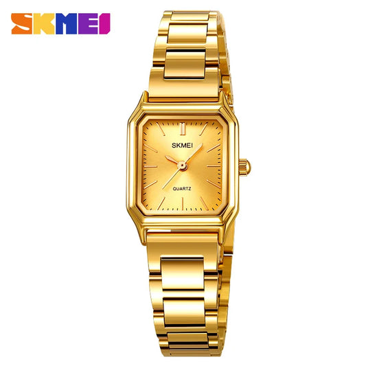 SKMEI 2237 Girl Clock Luxury Stainless Steel Strap Quartz Women Wristwatch reloj mujer Fashion Ladies Watches Waterproof Female