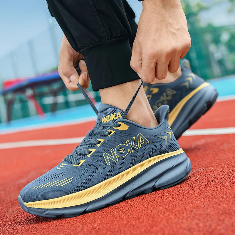 Running Shoes for Men, Casual Sneakers, Men's Leisure Shoes, Outdoor, Trendy, Thick Sole, Soft, Light, New, Autumn, Summer, 2024