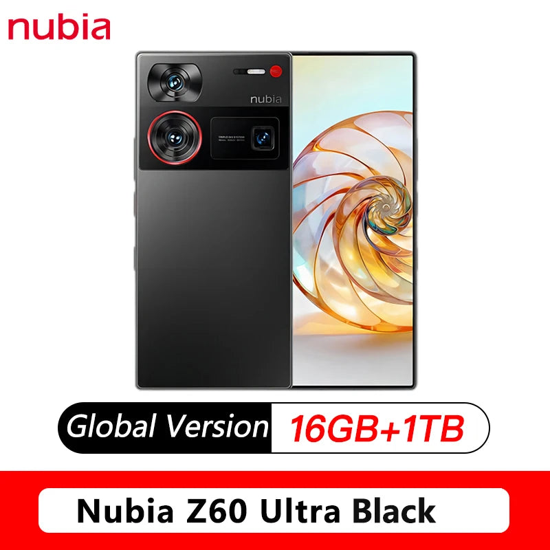 No Tax Ship from Brazil Nubia Z60 Ultra Global Version 64MP Main 6.8‘’ 5G Phone Snapdragon 8Gen3 NFC 6000mAh 80W IP68ModelNX721J