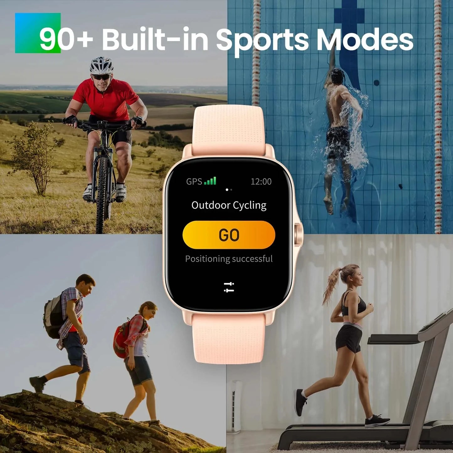 [إصدار جديد] ساعة ذكية Amazfit GTS 2 لتتبع الصحة واللياقة البدنية مع Alexa مدمجة للهواتف التي تعمل بنظام Android IOS