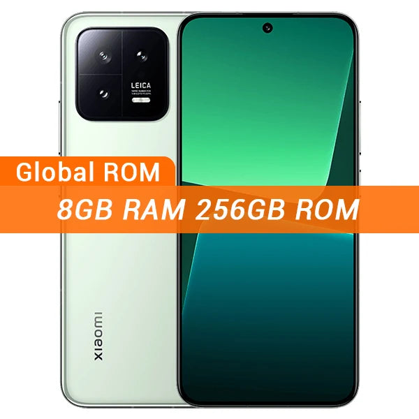 Xiaomi Mi 13 Global ROM Snapdragon 8 Gen 2 Cellphone 120Hz OLED Screen 50MP Leica Camera 67W Fast Charger IP68 MIUI 14