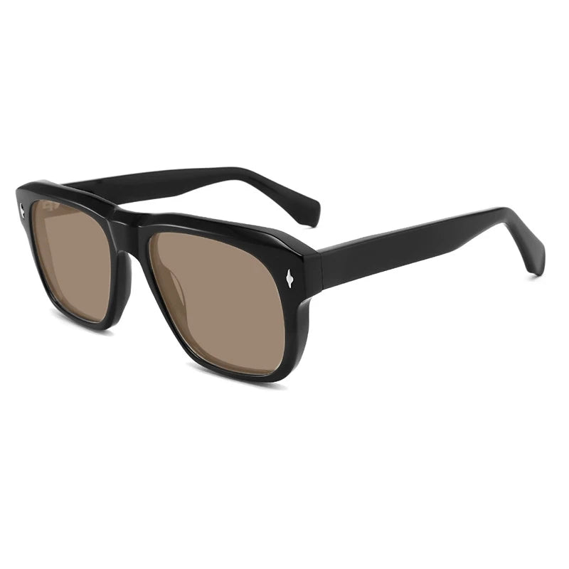 Vintage Polarized Acetate Sunglasses Men Handmade Quality Retro Designer UV400 Sunglasses Women Luxury Brand Big Face Eyewear
