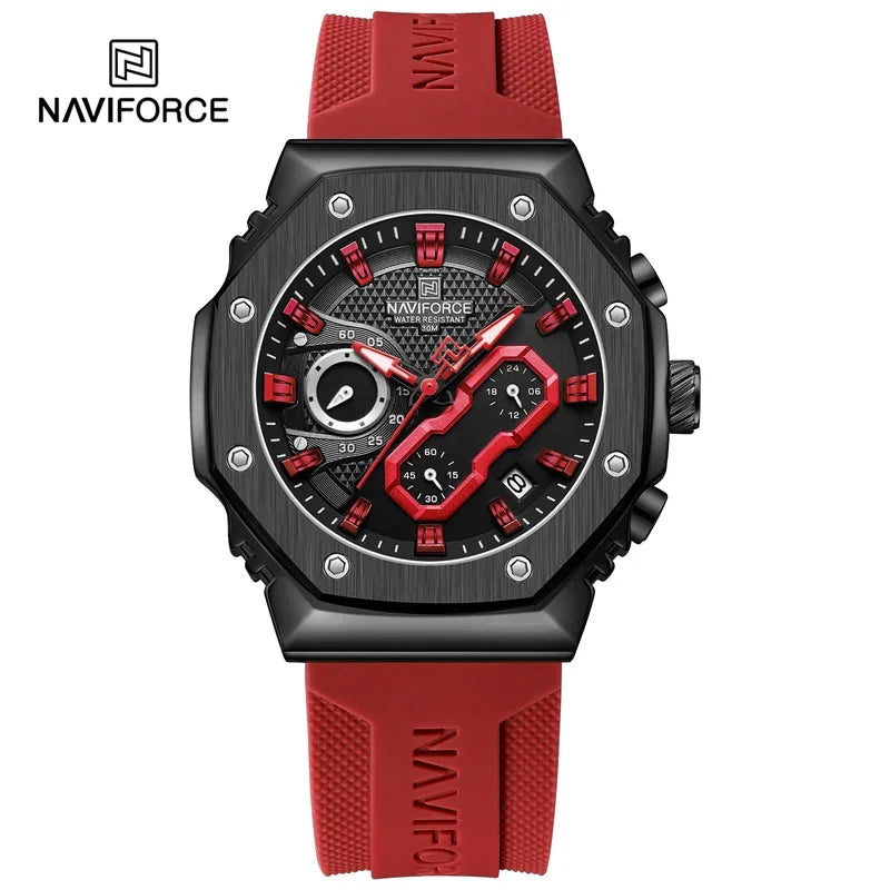 NAVIFORCE NF8035 Fashion Sport Lover's Watches for Men and Women Silicone Strap Military Waterproof High Quality Couple watches