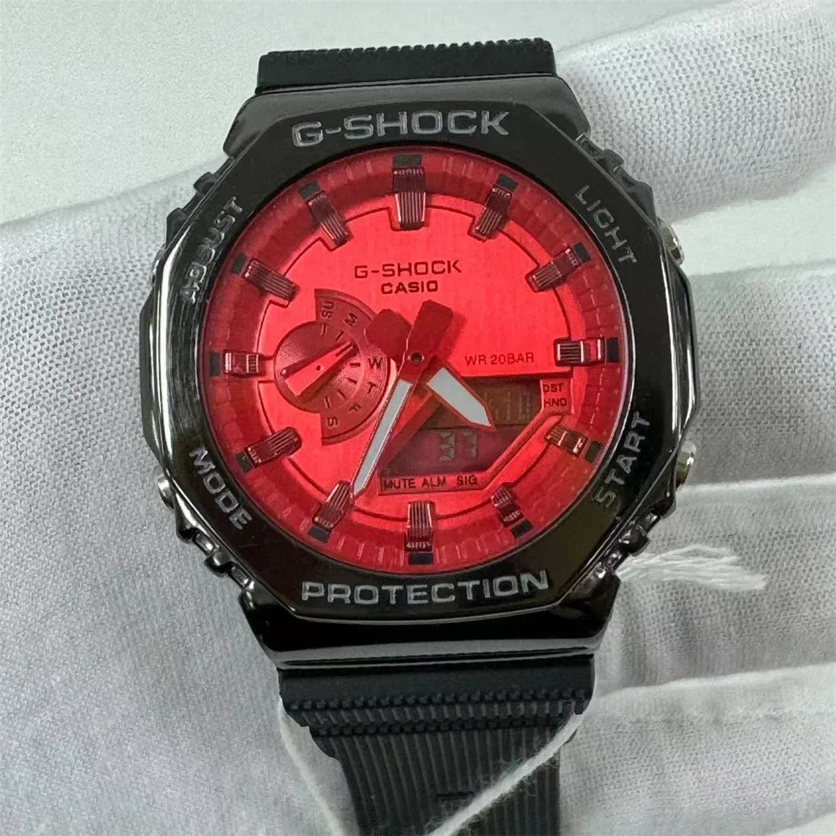 New Men's Watch GM-2100 Waterproof and Shockproof Date Sports Alarm Clock Multi functional LED Dual Screen Watch