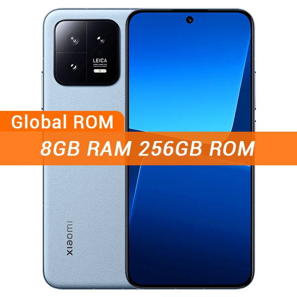 Xiaomi Mi 13 Global ROM Snapdragon 8 Gen 2 Cellphone 120Hz OLED Screen 50MP Leica Camera 67W Fast Charger IP68 MIUI 14