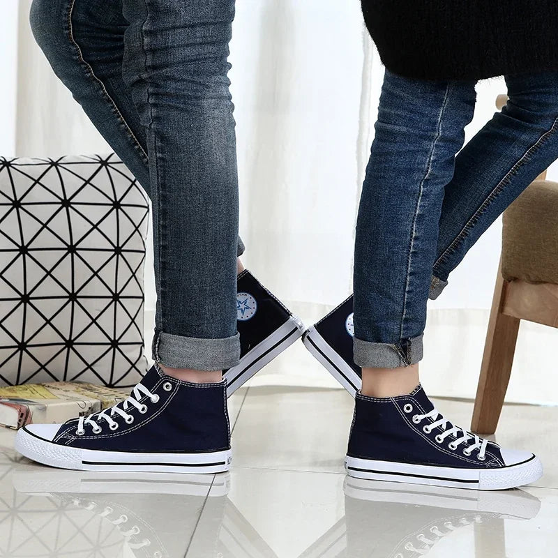 Breathable Lace-up Athletic High Top Canvas Vulcanized Shoes Zapatos De Hombre 2023 Men Shoes Summer Leisure Sneaker Fashion