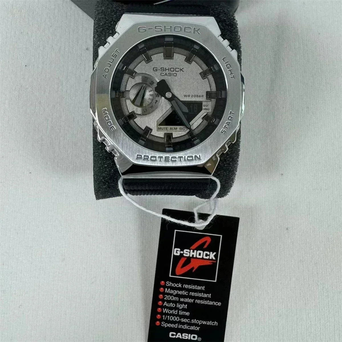 New Men's Watch GM-2100 Waterproof and Shockproof Date Sports Alarm Clock Multi functional LED Dual Screen Watch