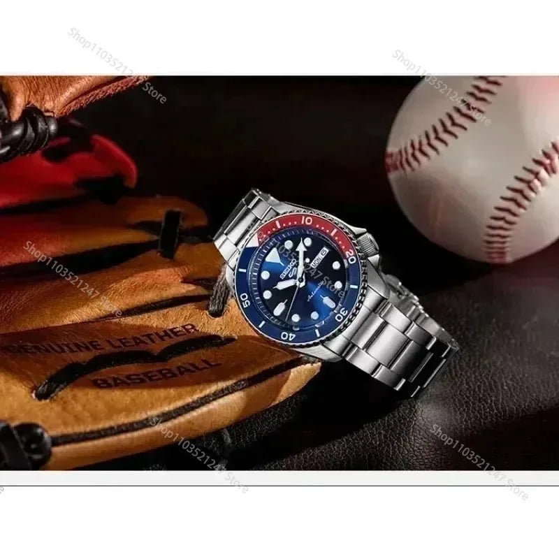 Original SEIKO SRPD53K1 Series Men Watches Top Brand Watch Calendar Business Luxury Upscale Steel Band Rotatable Wristwatches