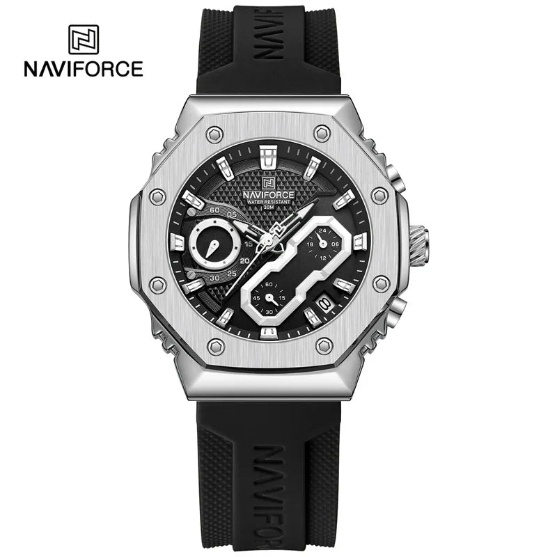 NAVIFORCE NF8035 Fashion Sport Lover's Watches for Men and Women Silicone Strap Military Waterproof High Quality Couple watches