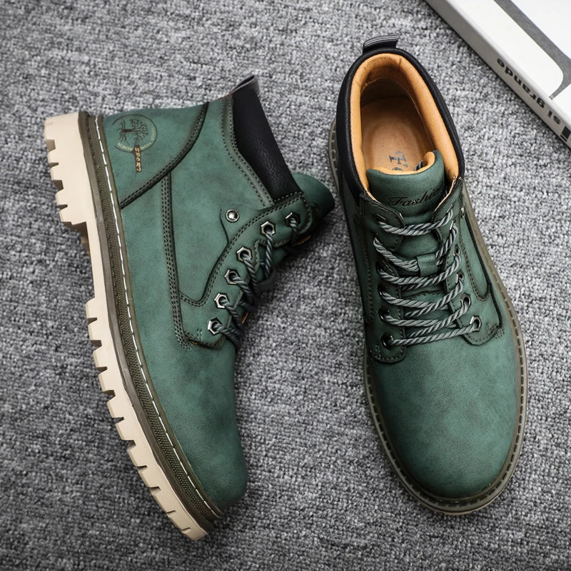 Brand Men Super Warm Snow Boots Winter Men's Ankle Boots Waterproof Short Outdoor Sneakers Autumn Men's Motorcycle