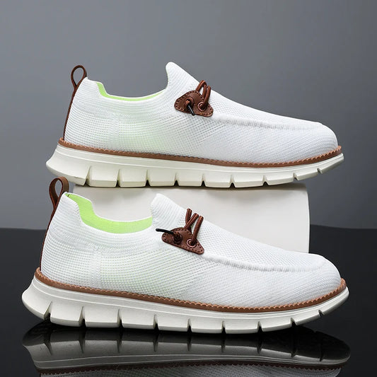 RM Outdoor Men’s Sneakers Shoes Men Loafers Lightweight Summer Fashion Breathable Mesh Men Casual Shoes Men Trainer