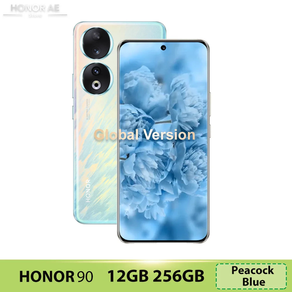 Global Version HONOR 90 5G 200MP Ultra-Clear Camera Snapdragon 7 Gen 1 5000mAh Battery Life 66W Supercharger 120Hz