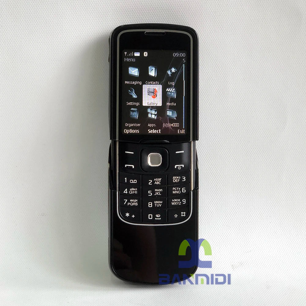 Original 8600 Luna Refurbished Mobile Cell Phone Unlocked GSM Quad-Band Arabic Russian Hebrew Keyboard, Made on 2007 in Germany