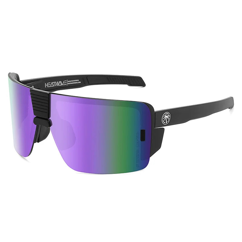 2024 New Heat wave Brand VECTOR Extra Large Men's Outdoor Sports Bike Windproof Sunglasses Fashion Women's Tone