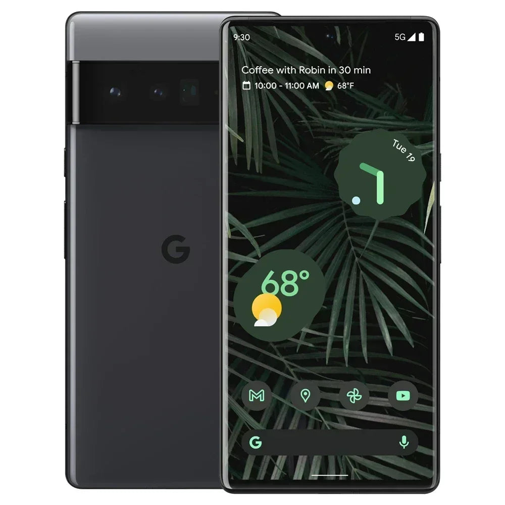 Google Pixel 6 Pro Cell Phone 128GB/256 ROM 12GB RAM Mobile 6.71" Smartphone Triple 50MP&48MP&12MP NFC +Case/Screen Protector