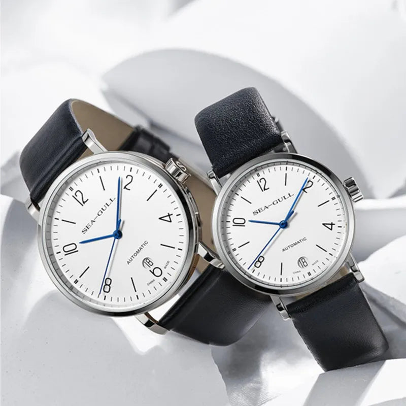 2023 Seagull Men's Automatic Mechanical Watch Official Authentic Bauhaus Business Casual Mechanical Wristwatch 819.17.6091