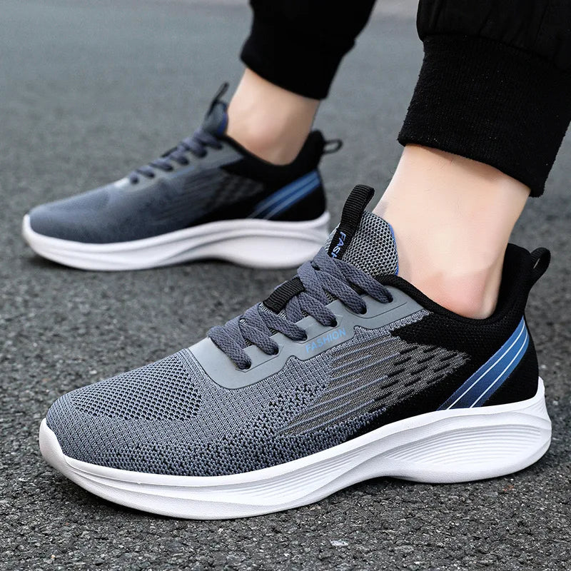 New Men's Sneakers Autumn Winter Male Shoes Breathable Mesh Sport Shoes Comfortable Fashion Men Plus Size Footwear