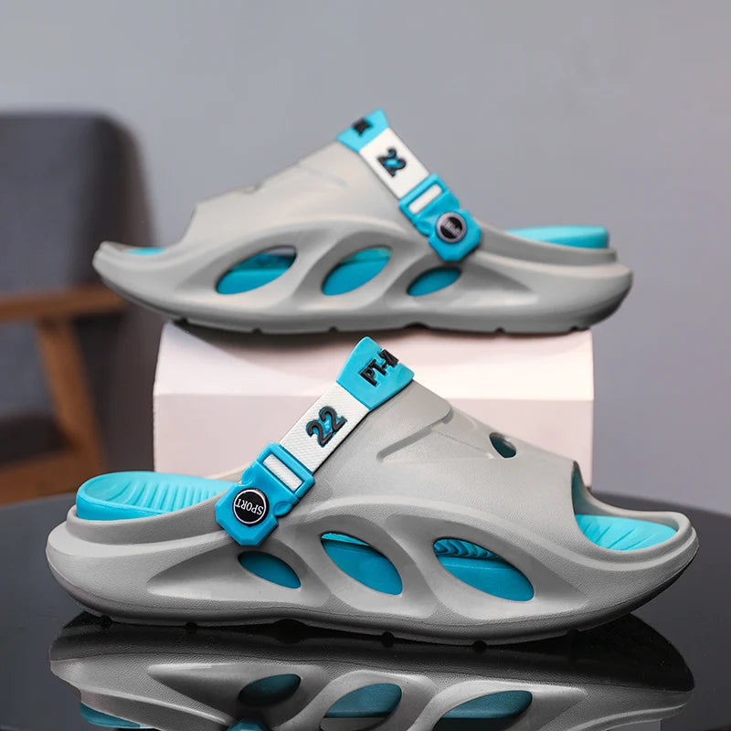 New Style Summer Men Slippers EVA Mans Flip Flops Outdoor Beach Sandals Young Fashion Men's Sandals Thick Bottom Non-slip Shoes