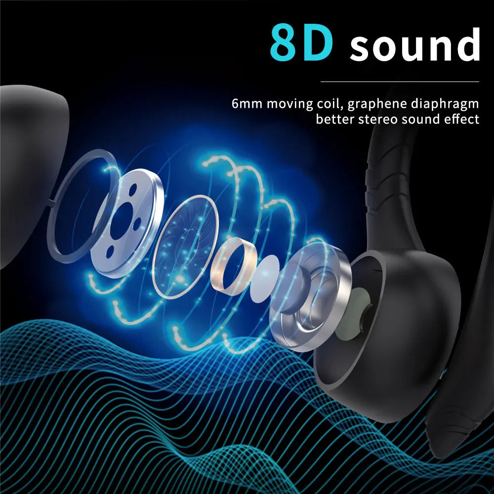 TWS Bluetooth-Compatible Earphone IPX7 Waterproof Wireless 5.0 Headphone Sports Noise Reduction Earduds With Microphone Headset