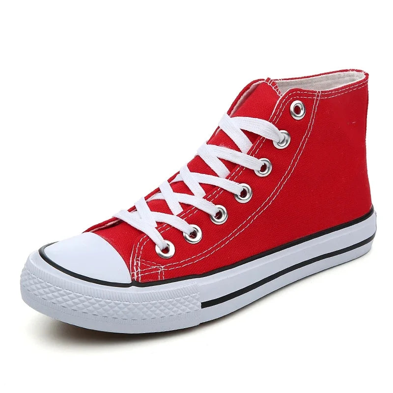 Breathable Lace-up Athletic High Top Canvas Vulcanized Shoes Zapatos De Hombre 2023 Men Shoes Summer Leisure Sneaker Fashion