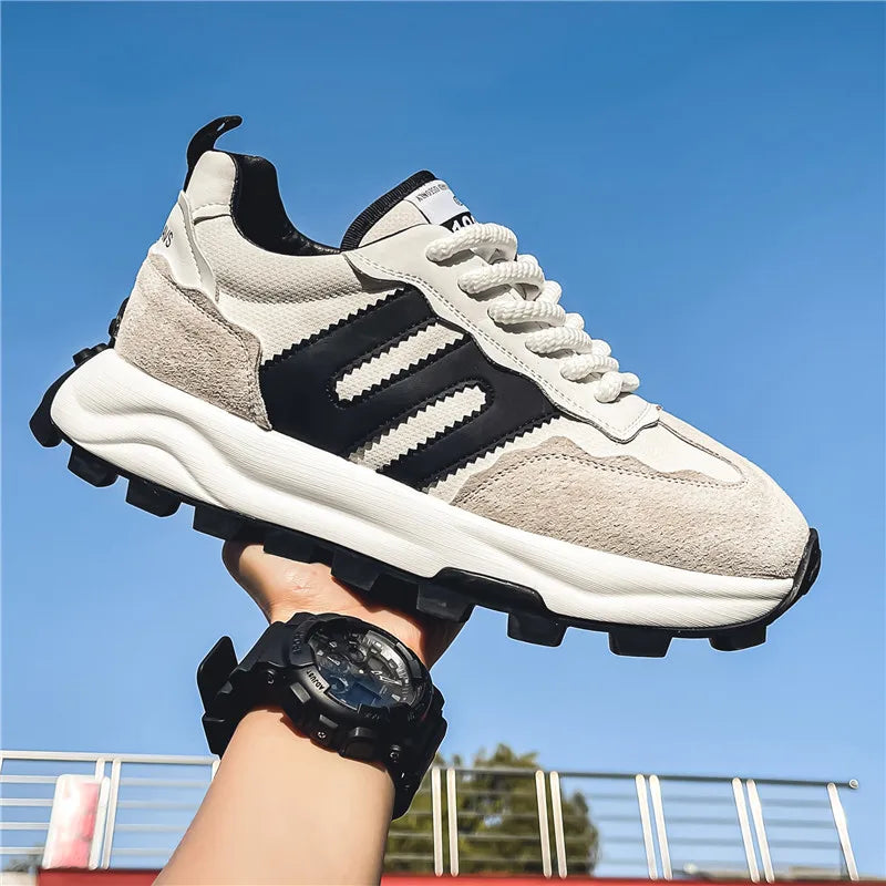 Fashion Designer Men Shoes Thick Sole Shoes Casual Sneakers Men Platform Trend Chunky Sneakers Walking Shoes