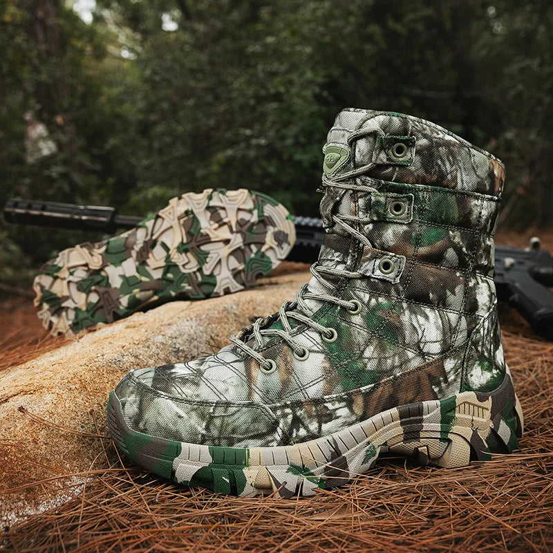 New Training Boots High-quality Desert Boots Hiking Sneakers Men Non-Slip Waterproof Outdoor Comfortable Leather Boots Men Shoes