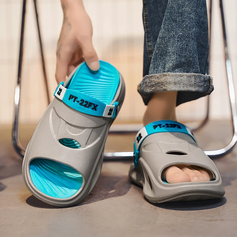New Style Summer Men Slippers EVA Mans Flip Flops Outdoor Beach Sandals Young Fashion Men's Sandals Thick Bottom Non-slip Shoes