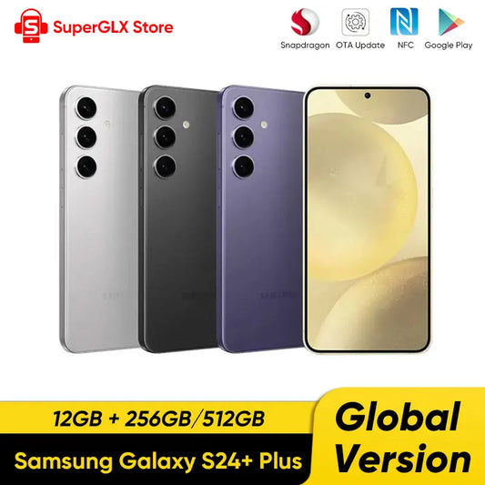 Samsung Galaxy S24+ Plus Smartphone Snapdragon 8 Gen 3 6.7" 120Hz AMOLED Display 50MP Camera Android14 Samsung S24 Plus AI Phone