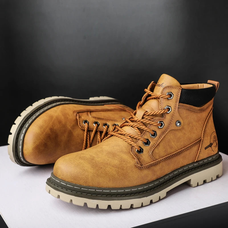 Brand Men Super Warm Snow Boots Winter Men's Ankle Boots Waterproof Short Outdoor Sneakers Autumn Men's Motorcycle