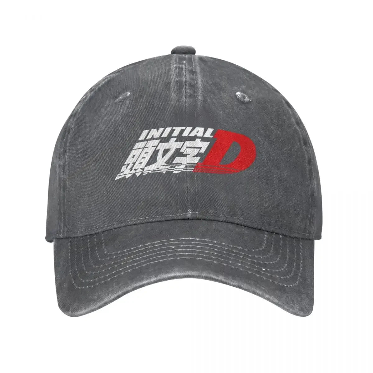 Anime Initial D Logo Spring Summer Cap Dad Baseball Cap Hip Hop Race Racing Hat Denim Outdoor Travel Casquette