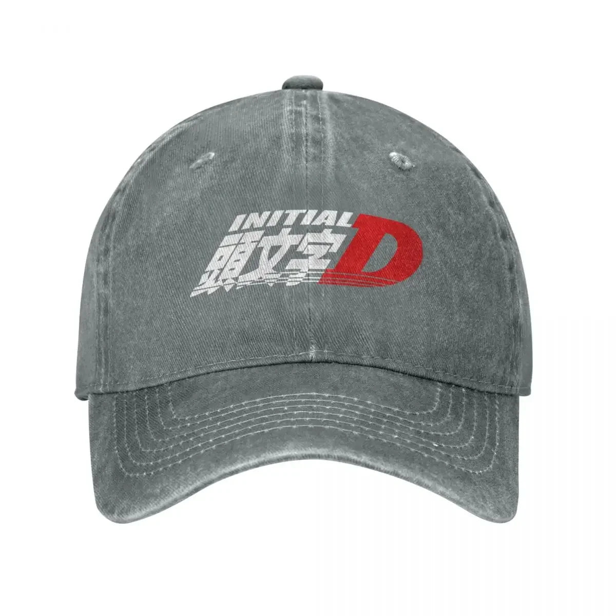 Anime Initial D Logo Spring Summer Cap Dad Baseball Cap Hip Hop Race Racing Hat Denim Outdoor Travel Casquette