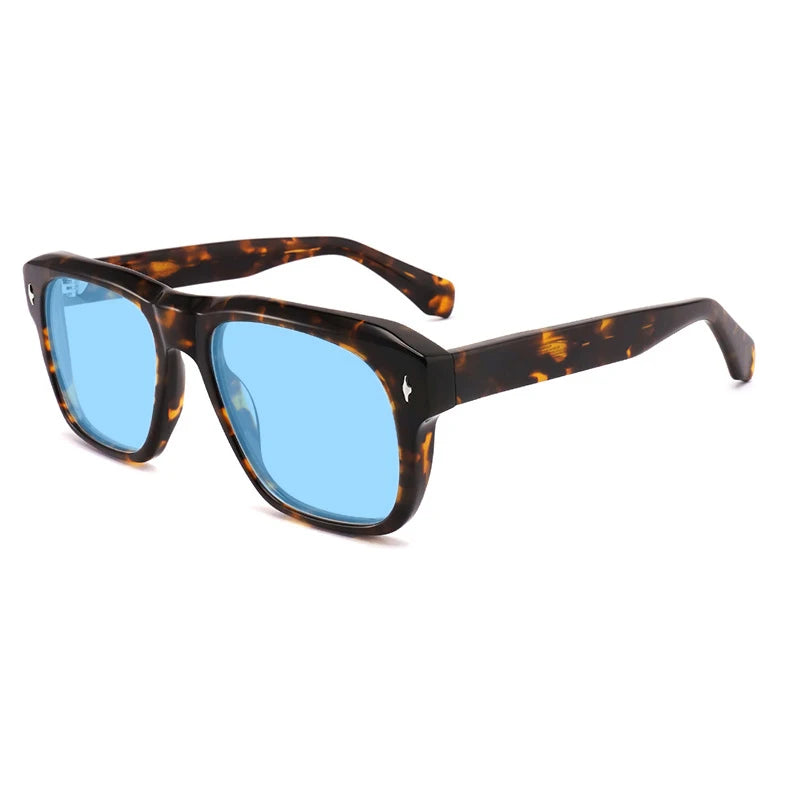 Vintage Polarized Acetate Sunglasses Men Handmade Quality Retro Designer UV400 Sunglasses Women Luxury Brand Big Face Eyewear