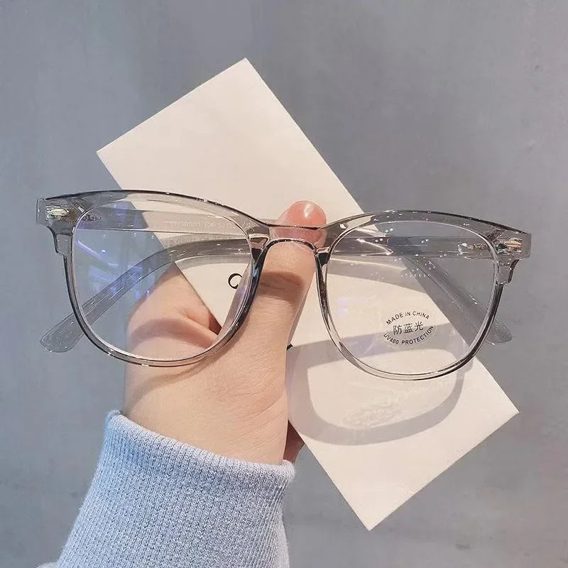 2024 New Transparent Computer Glasses Frame Women Men Anti Blue Light Round Eyewear Blocking Glasses Optical Spectacle Eyeglass