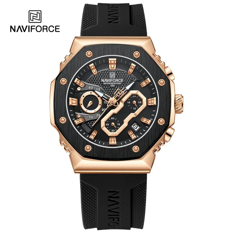 NAVIFORCE NF8035 Fashion Sport Lover's Watches for Men and Women Silicone Strap Military Waterproof High Quality Couple watches