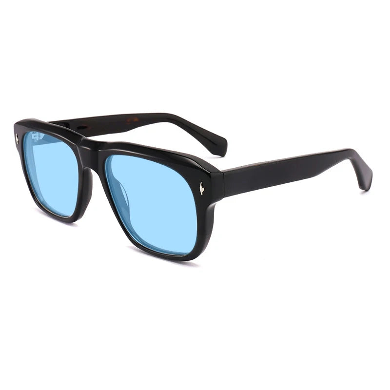 Vintage Polarized Acetate Sunglasses Men Handmade Quality Retro Designer UV400 Sunglasses Women Luxury Brand Big Face Eyewear