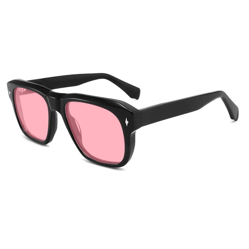 Vintage Polarized Acetate Sunglasses Men Handmade Quality Retro Designer UV400 Sunglasses Women Luxury Brand Big Face Eyewear