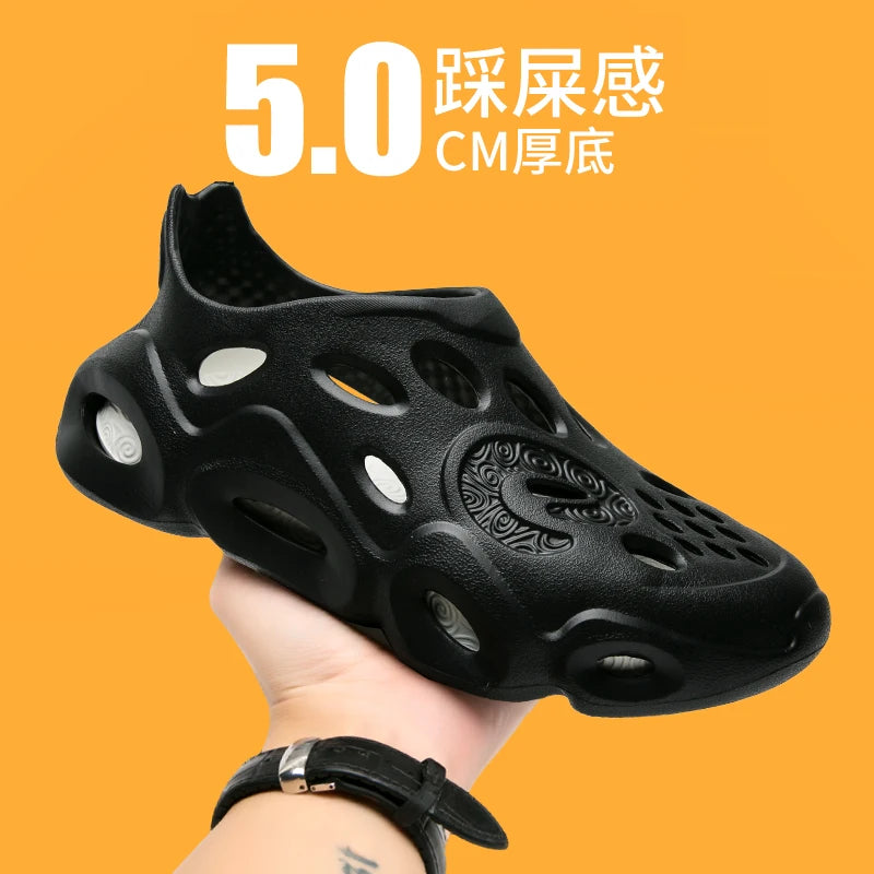 Summer Comfortable Men's Garden Clogs Breathable EVA Injection Shoes Casual Sandal Woman Beach Slippers Water Shoes Clogs Cheap