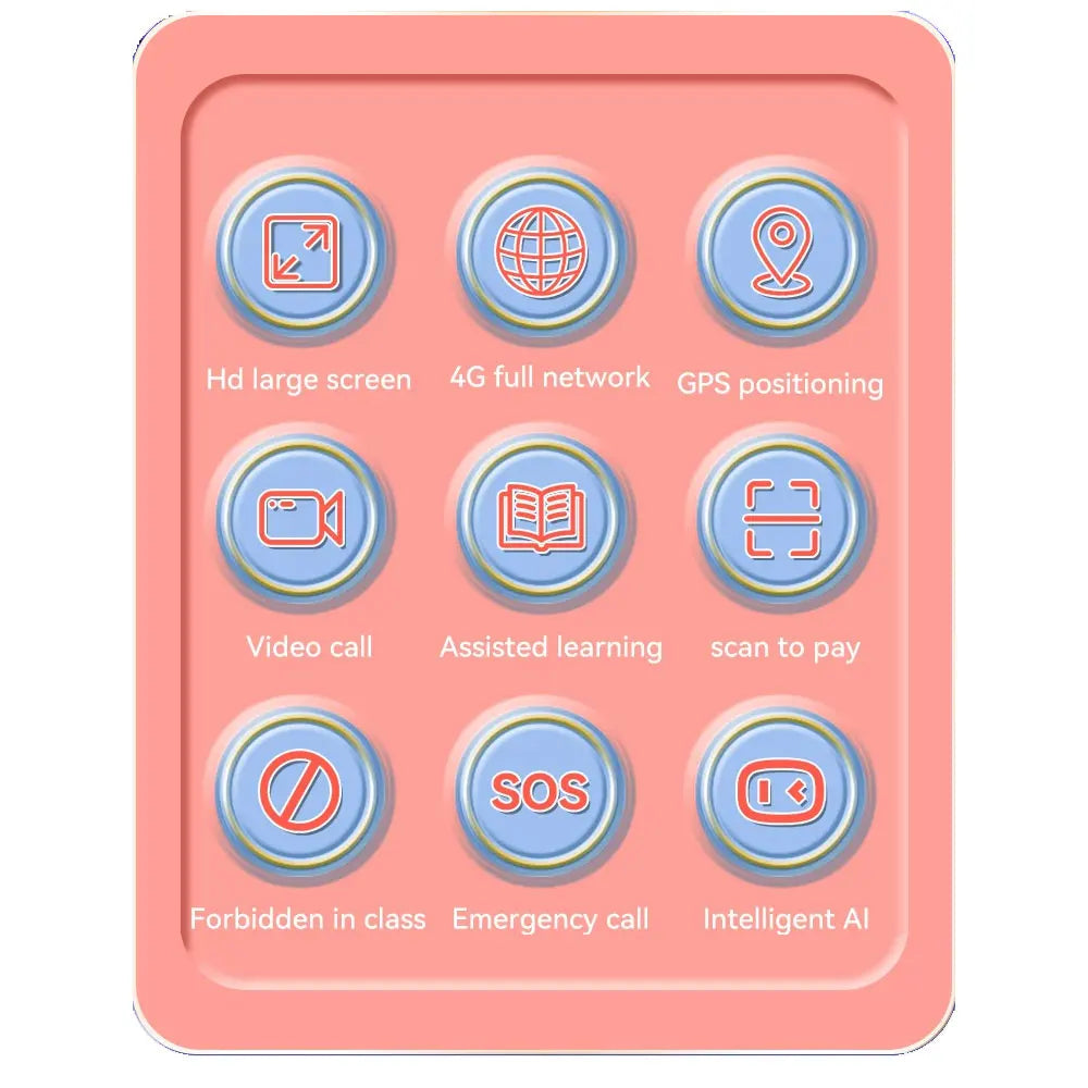 ساعة Y62 الذكية للأطفال مزودة بخاصية الاتصال عبر الهاتف 4G ومقاومة للماء لمراقبة الأطفال والأمهات بنظام تحديد المواقع العالمي (GPS) للأولاد والبنات وساعات تتبع رياضية رقمية للأطفال