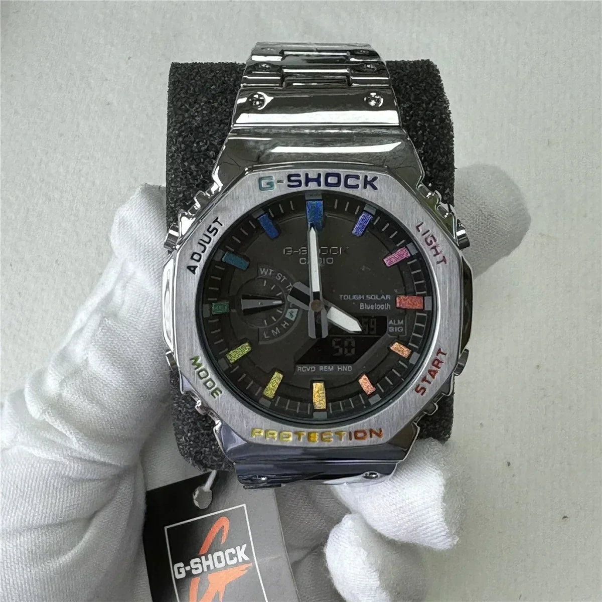 New Men's Watch GM-2100 Waterproof and Shockproof Date Sports Alarm Clock Multi functional LED Dual Screen Watch