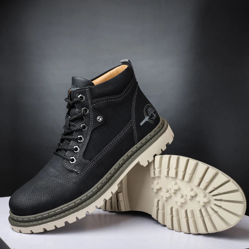 Brand Men Super Warm Snow Boots Winter Men's Ankle Boots Waterproof Short Outdoor Sneakers Autumn Men's Motorcycle