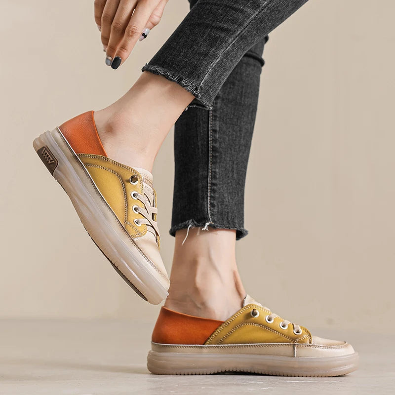 Spring Summer Casual Sneakers Women 2024 New Design Ladies Vulcanized Shoes High Quality Women Loafers Slip On Flats Shoes