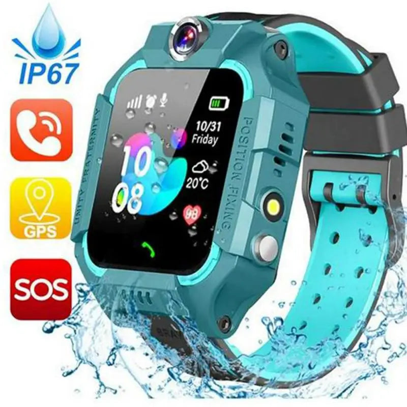 1~6PCS Children's Smart Watch GPS Tracker Phone Call Digital Watch, Sports Smart Watch, Touch Screen Mobile Phone Camera Loss