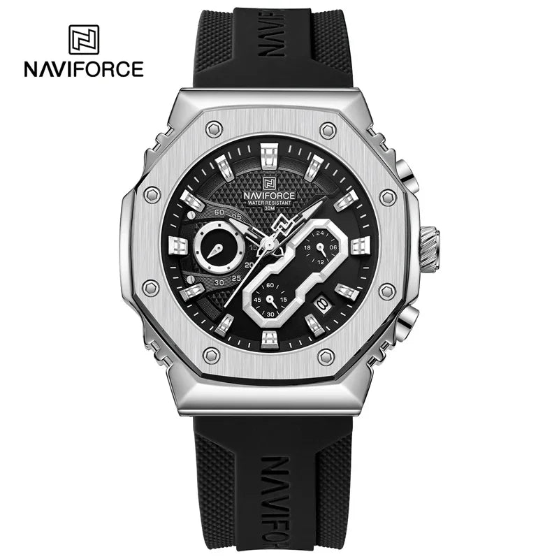 NAVIFORCE NF8035 Fashion Sport Lover's Watches for Men and Women Silicone Strap Military Waterproof High Quality Couple watches