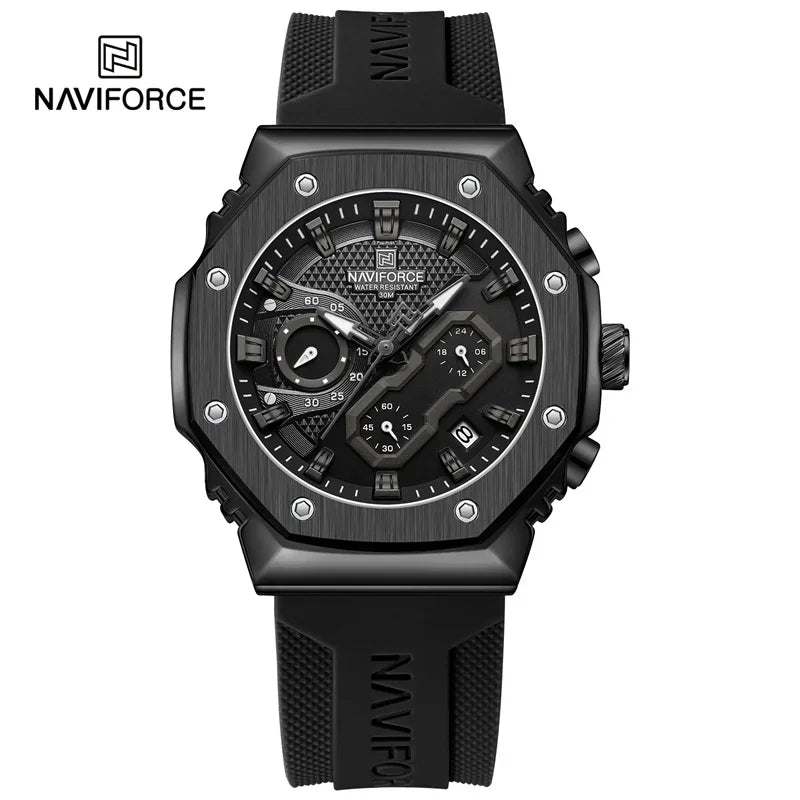 NAVIFORCE NF8035 Fashion Sport Lover's Watches for Men and Women Silicone Strap Military Waterproof High Quality Couple watches