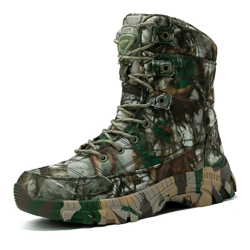 New Training Boots High-quality Desert Boots Hiking Sneakers Men Non-Slip Waterproof Outdoor Comfortable Leather Boots Men Shoes