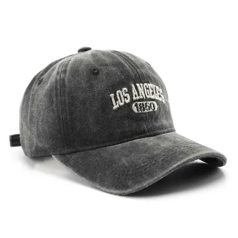 Fashion Casual Baseball Cap for Women Men Cotton Soft Top Hats Unisex Los Angeles Embroidery Snapback Hat Hiking Sunscreen Caps