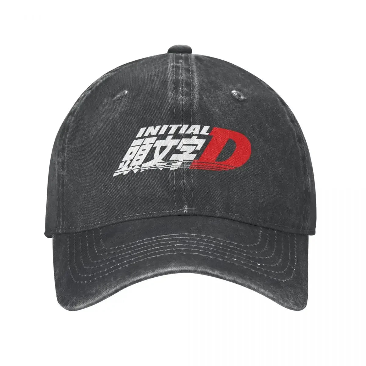 Anime Initial D Logo Spring Summer Cap Dad Baseball Cap Hip Hop Race Racing Hat Denim Outdoor Travel Casquette