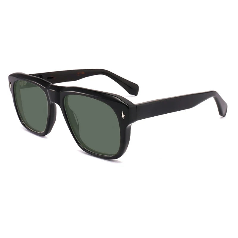 Vintage Polarized Acetate Sunglasses Men Handmade Quality Retro Designer UV400 Sunglasses Women Luxury Brand Big Face Eyewear
