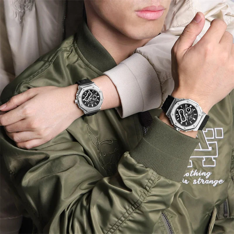 NAVIFORCE NF8035 Fashion Sport Lover's Watches for Men and Women Silicone Strap Military Waterproof High Quality Couple watches