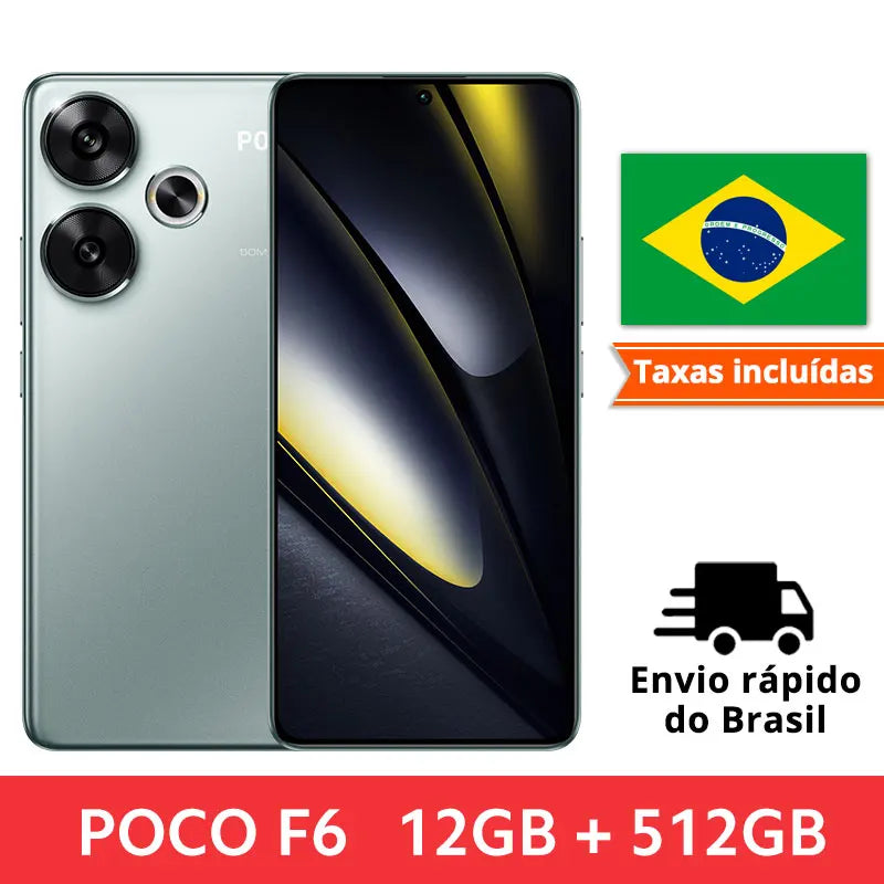 NEW POCO F6 Smartphone Snapdragon®8s Gen 3 1.5K CrystalRes AMOLED 90W Turbo Charging 5000mAh Battary 50MP dual camera with OIS